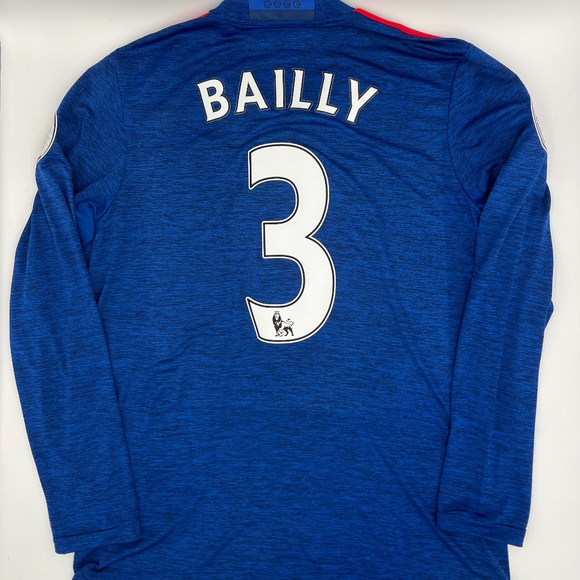 Bailly #3 Manchester United FC 2016/2017 Away ORGINAL Adidas L/LSoccer Jersey